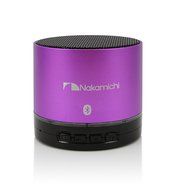 Nakamichi BT06S Series Round Bluetooth Speaker - Retail Packaging - Silver N8