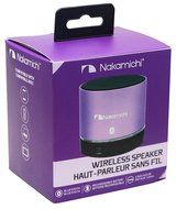 Nakamichi BT06S Series Round Bluetooth Speaker - Retail Packaging - Silver N10