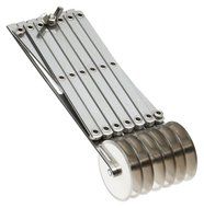 Ateco 5 Wheel Stainless Steel Cutter, 2 1/8 Inch Wheels N12