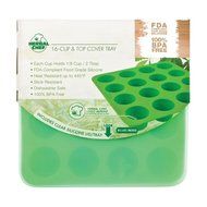 Herbal Chef Silicone Concentrate Tray with Lid - Green - 8.5" x 8.5" N3