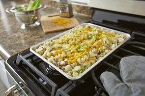 Artisan Professional Classic Aluminum Baking Sheet Pan Set with Quarter, Half, and 2/3-Size Sheets N26