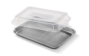 Artisan Professional Classic Aluminum Baking Sheet Pan Set with Quarter, Half, and 2/3-Size Sheets N30