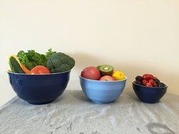 Dowan Ceramic Mixing Bowls/Serving Bowl Set, Set of 3, Easy Storage Prep Bowl N3