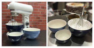 Dowan Ceramic Mixing Bowls/Serving Bowl Set, Set of 3, Easy Storage Prep Bowl N5