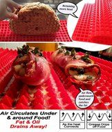 2 Ct Silicone Baking Mat Cooking Sheets Non-stick Fat-reducing 16&quot; x 11.5&quot;