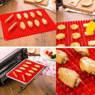 2 Ct Silicone Baking Mat Cooking Sheets Non-stick Fat-reducing 16&quot; x 11.5&quot; N2