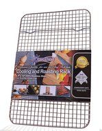 Kitchenatics Commercial Grade 10&quot;x15&quot; Stainless Steel Cooling and Roasting Rack Heavy Duty Thick-Wire Grid Fits... N12