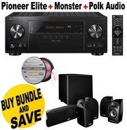 Pioneer Elite VSX-LX301 7.2 Channel Networked AV Receiver with Built-in Bluetooth and Wi-Fi + Polk Audio 5.1 TL1600...