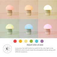 Emoi Bluetooth Bass Speaker, Multi-color Silicone Mushroom Lamp iPhone Wireless Portable Speaker, LED Night Light...