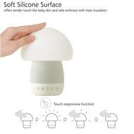 Emoi Bluetooth Bass Speaker, Multi-color Silicone Mushroom Lamp iPhone Wireless Portable Speaker, LED Night Light... N3