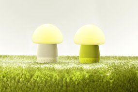 Emoi Bluetooth Bass Speaker, Multi-color Silicone Mushroom Lamp iPhone Wireless Portable Speaker, LED Night Light... N10