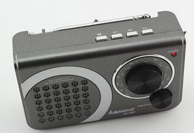 Anncia New Portable FM/AM radio Speaker with Micro TF card and USB flash driver MP3 player. (1205 Grey) N4