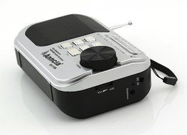 Anncia New Portable FM/AM radio Speaker with Micro TF card and USB flash driver MP3 player. (1205 Grey) N12
