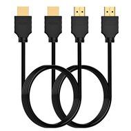 HDMI Cable, Rankie 2-Pack 6FT High-Speed HDMI HDTV Cable - Supports Ethernet, 3D, 4K and Audio Return (Black)... N6