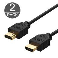 HDMI Cable, Rankie 2-Pack 6FT High-Speed HDMI HDTV Cable - Supports Ethernet, 3D, 4K and Audio Return (Black)... N7