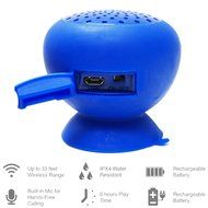 AudioBomb 79767 Squish Water-Resistant Bluetooth Shower Speaker Rechargeable &amp; Portable The Perfect Gift, Blue N2