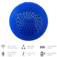 AudioBomb 79767 Squish Water-Resistant Bluetooth Shower Speaker Rechargeable &amp; Portable The Perfect Gift, Blue N3