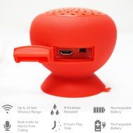 AudioBomb 79767 Squish Water-Resistant Bluetooth Shower Speaker Rechargeable &amp; Portable The Perfect Gift, Blue N7