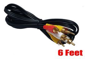 12FT RCA M/Mx3 Audio/Video Cable Gold Plated - Audio Video RCA Cable 12ft N3