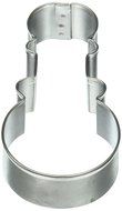 R &amp; M Baby Rattle Tinplated Cookie Cutter, 4-Inch, Silver