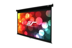Elite Screens Manual B Series, 100-inch Diagonal 16:9, Pull Down Projection Manual Projector Screen with Auto... N12