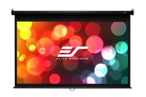 Elite Screens Manual B Series, 100-inch Diagonal 16:9, Pull Down Projection Manual Projector Screen with Auto... N22