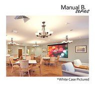 Elite Screens Manual B Series, 100-inch Diagonal 16:9, Pull Down Projection Manual Projector Screen with Auto... N25