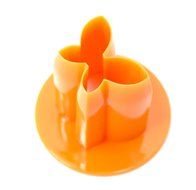 CuteZCute Fun Vegetable Cutter, Flower Butterfly House Face Mustache and Hat, Orange, Set of 6 N3
