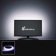 Vansky Bias Lighting for HDTV USB LED Strip Normal Bright White Backlight Kit for Flat Screen TV LCD, Desktop...