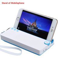 Funkysky Ultra-Portable Bluetooth Speaker with External 2200 mAh Emergency Power Bank and Phone Stand - Blue