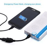 Funkysky Ultra-Portable Bluetooth Speaker with External 2200 mAh Emergency Power Bank and Phone Stand - Blue N3