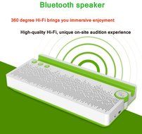 Funkysky Ultra-Portable Bluetooth Speaker with External 2200 mAh Emergency Power Bank and Phone Stand - Blue N11
