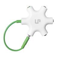 LP Headphone Splitter,3.5mm Headphone Earphone Audio Splitter 1 Male to 2 3 4 5 Female Cable (Green) N2