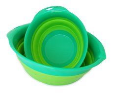 Culina Collapsible Mixing Bowl Set of 2 (small &amp; medium), 8&quot; and 9 1/2&quot;