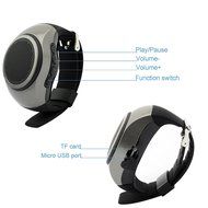 Svpro Wireless Bluetooth Speaker Watch,Intelligent Bracelet with Music Player,Hands-free call,Self-timer,Supporting... N52
