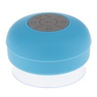Blue Waterproof Handfree Wireless Bluetooth Suction Mini Speaker Sound Box Shower Car Audio Player