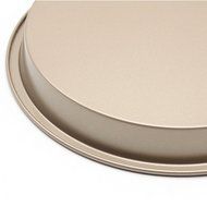 Bakeware, Yamix NonStick Baking Pan Cookie Sheet Plate Pizza Pan Tray Bakeware Round Carbon Steel 6" - Gold N6