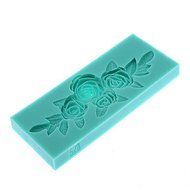 Party Supplies 3D Rose Branch Shaped Silicone Cookie &amp; Biscuit Mold