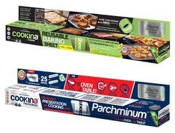Cookina Cuisine &amp; Parchminium Non-Stick Cooking Sheet Combo Pack