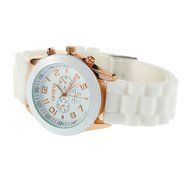 Ladies brand GENEVA home decor Watch Classic Gel Kitchen Crystal Silicone Jelly watch