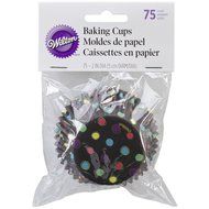 Wilton Baking Cups Standard Dots Red 75 Piece N5
