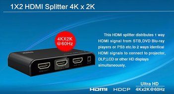 E-SDS UHD 4K@60Hz HDMI Switch ,5x1 HDMI Switch with IR Wireless Remote, Auto EDID, HDMI 2.0, HDCP 2.2, and RS232 N23