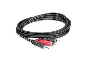 Hosa CMR-206 3.5 mm TRS to Dual RCA Stereo Breakout Cable, 6 feet N2