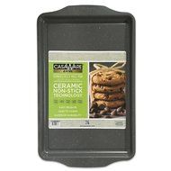 casaWare Excel Cookie/Jelly Roll 10 x 15-Inch Pan Ceramic Coated NonStick (Silver Granite)