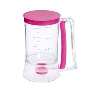 Batter Dispenser - Easy Pour with Measuring Label. Perfect for Pancakes, Cupcakes, Waffles, Muffins, Crepes, etc. N3