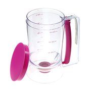 Batter Dispenser - Easy Pour with Measuring Label. Perfect for Pancakes, Cupcakes, Waffles, Muffins, Crepes, etc. N4