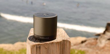 Tr&uuml;sound Wireless Bluetooth Speaker, Bluetooth Speaker Phone, Apple Gold CSR 3.0