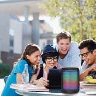 Bluetooth Speakers, YEONPHOM Super Bass Wireless Portable Outdoor Stereo Speaker with LED Colorful Light Build-in... N7