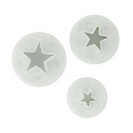 Fox Run Brands 67006 3-Piece Holly Leaf Fondant Plunger Cutter Set N2
