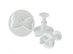 Fox Run Brands 67006 3-Piece Holly Leaf Fondant Plunger Cutter Set N8